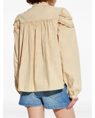 MARANT ÉTOILE ラッフルドコットンシャツ - サムネイル4
