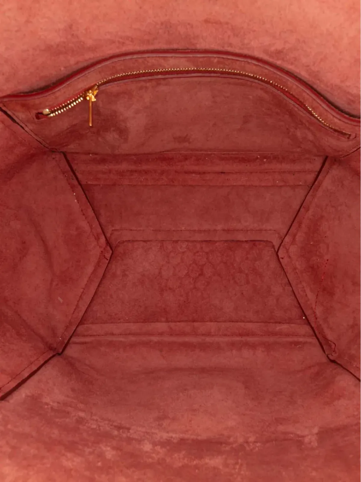 Celine Pre-Owned 2018年 レザー セウ・サングル バケットバッグ（レッド） - 画像5