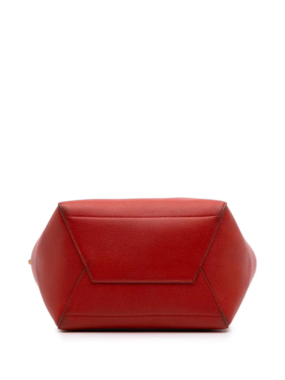 Celine Pre-Owned 2018年 レザー セウ・サングル バケットバッグ（レッド） - 画像4
