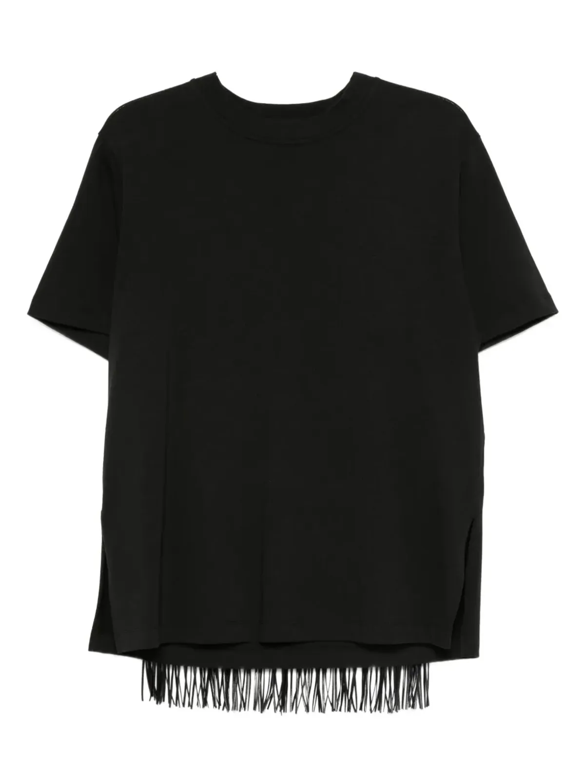 Sportmax フリンジディテール Tシャツ - 画像1