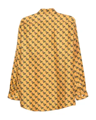 Christian Dior Pre-Owned 1990年代 プリント シルクシャツ - イエロー - サムネイル2