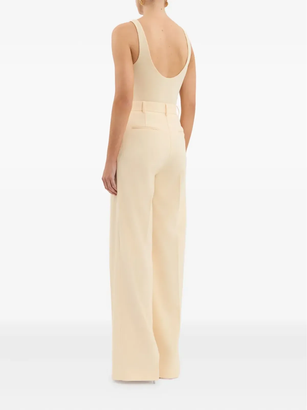 Rebecca Vallance アリアル リブ編み スクープネック ボディスーツ - 画像4