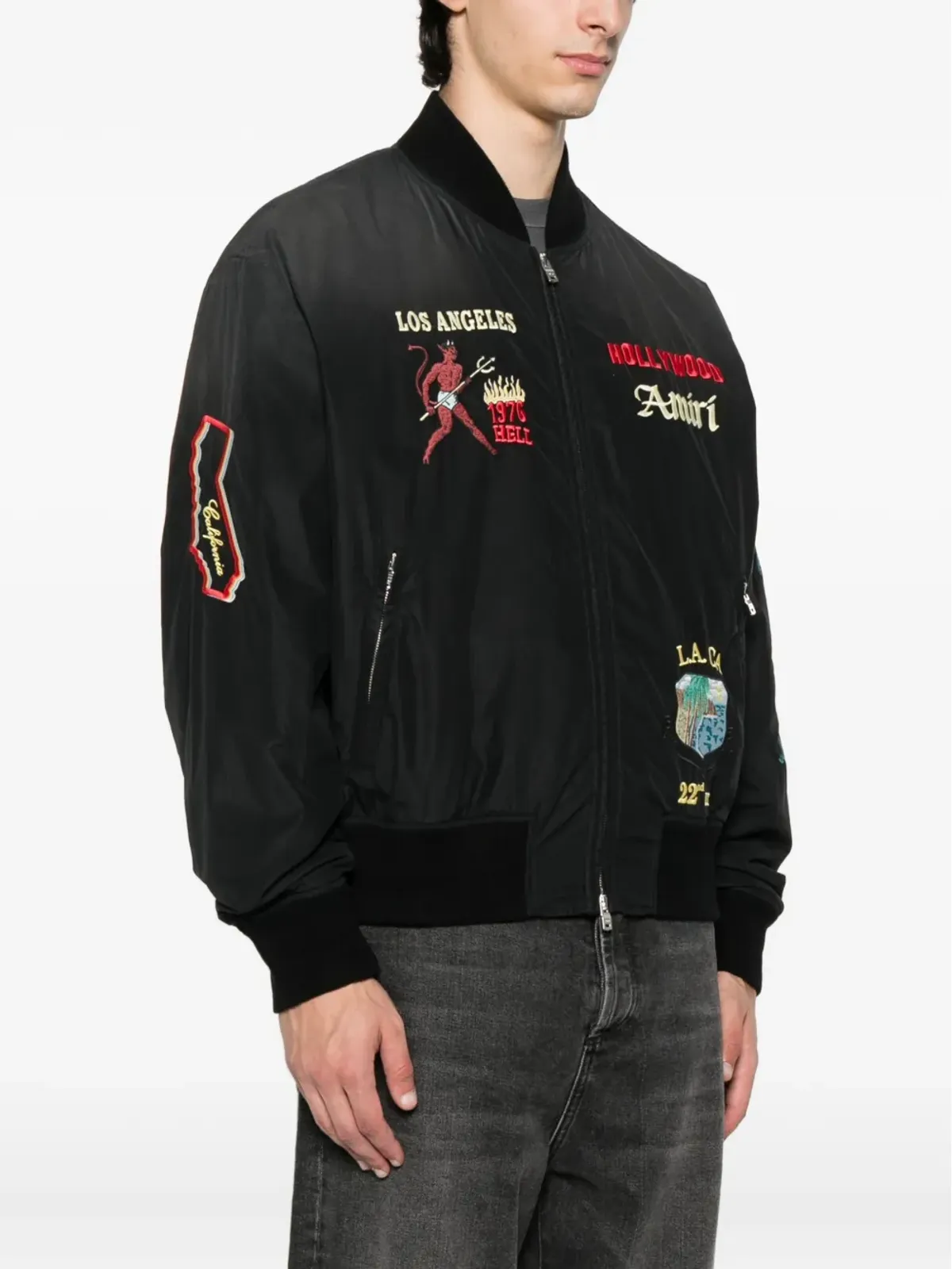 AMIRI エンベリッシュド ボンバー ジャケット - 画像3