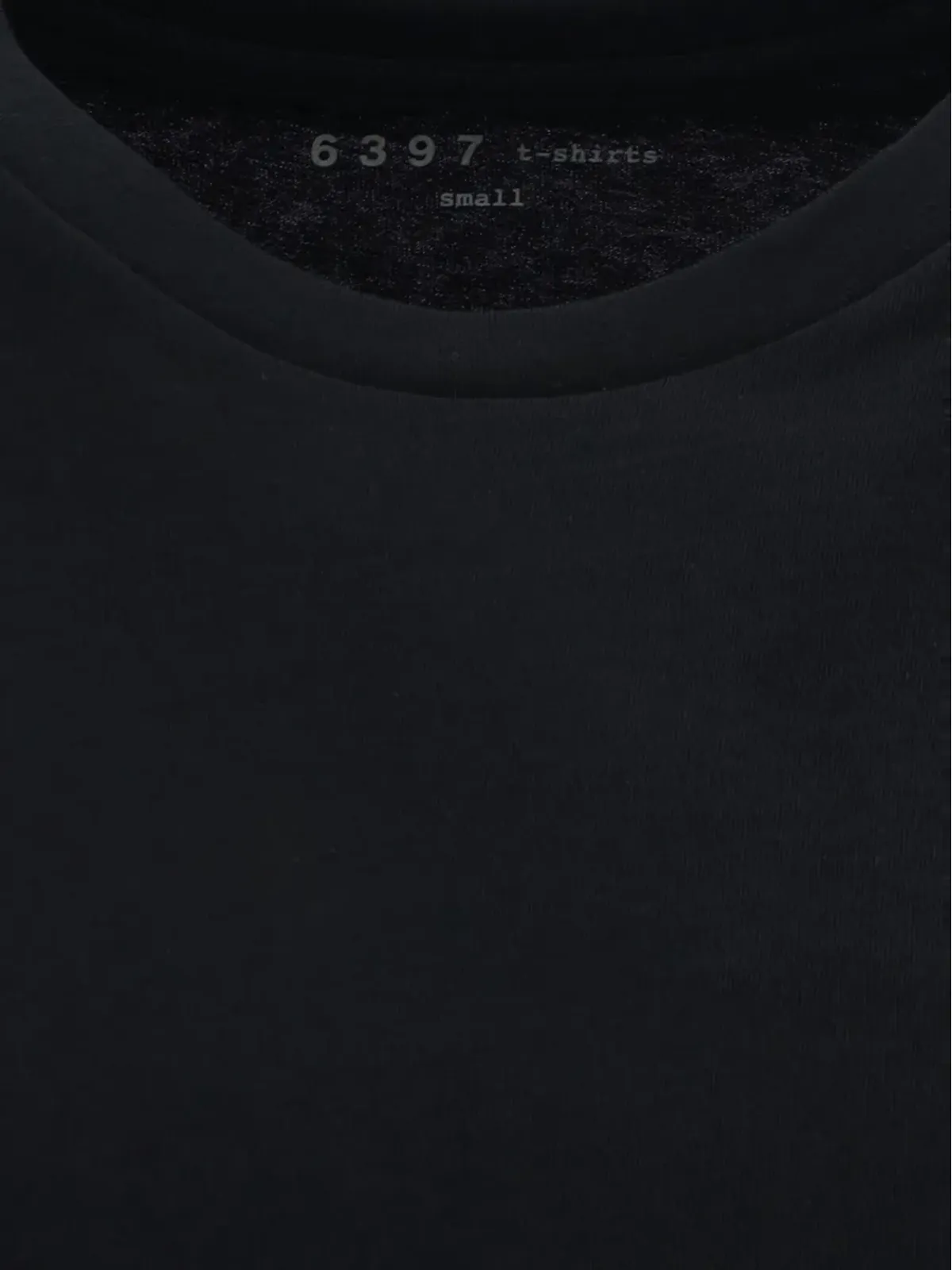 6397 コットンTシャツ ブラック - 画像3