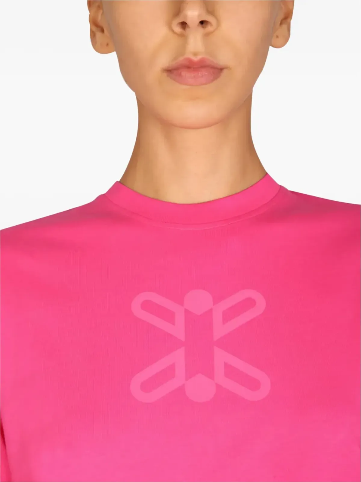 MCQ ロゴTシャツ ピンク - 画像4