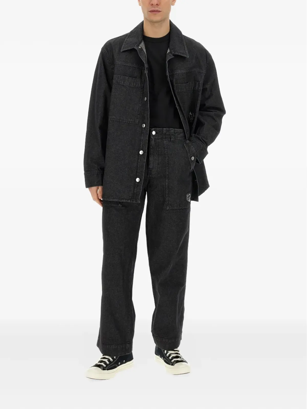 Maison Kitsuné ボタン付きポケットジーンズ - 画像2