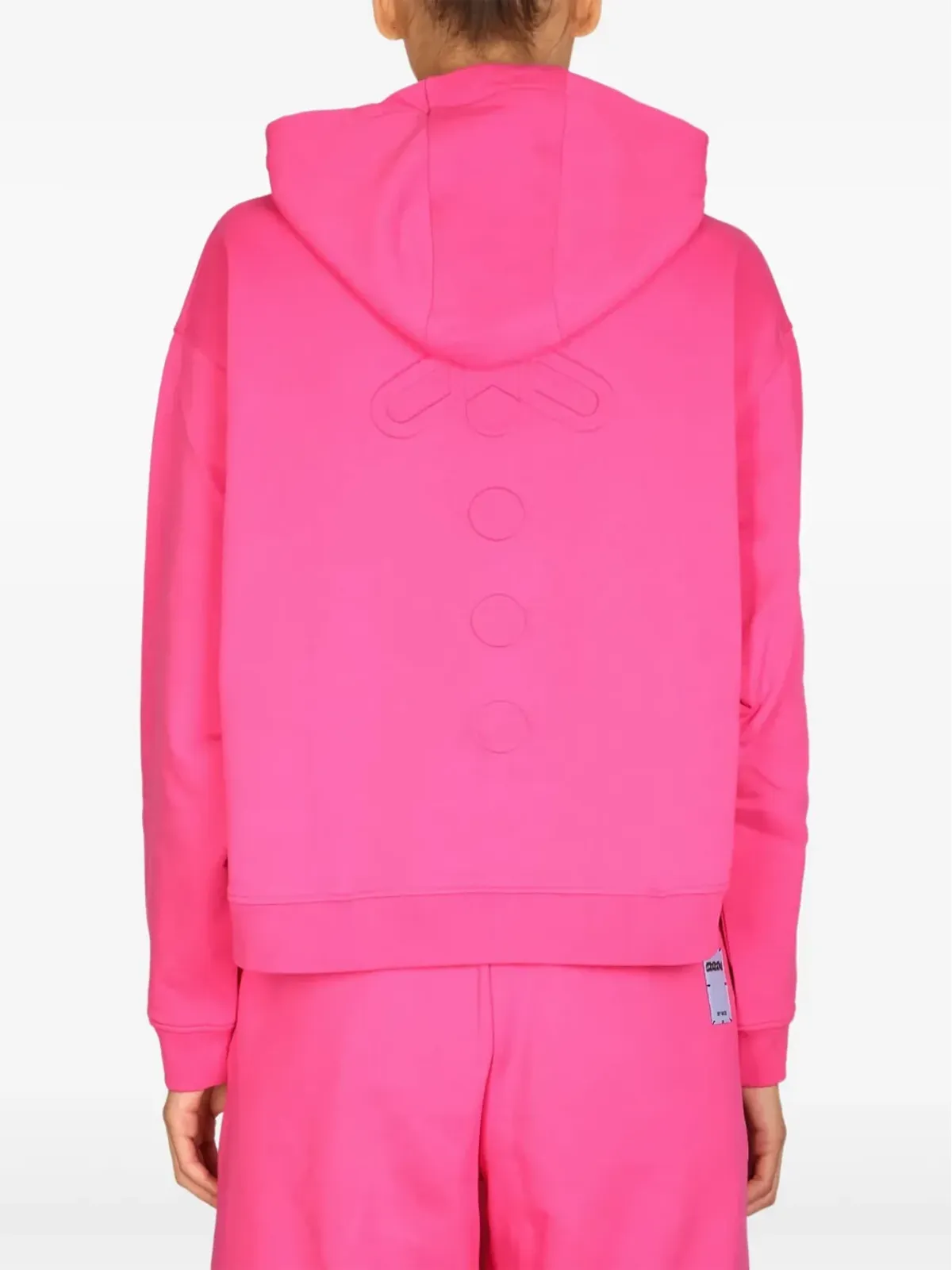 MCQ エンボス加工 フード付きスウェットシャツ - ピンク - 画像3