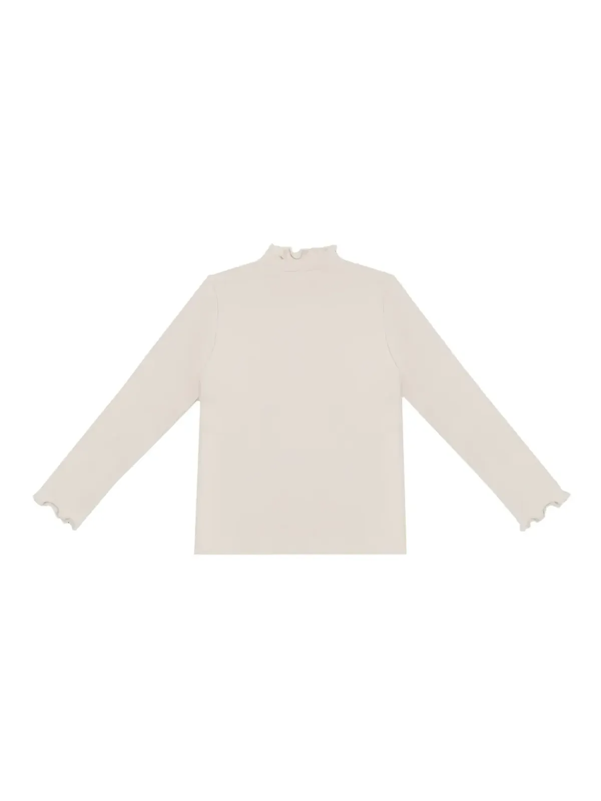 Donsje Qonsy ラッフル付きリブトップ - Neutrals - 画像2