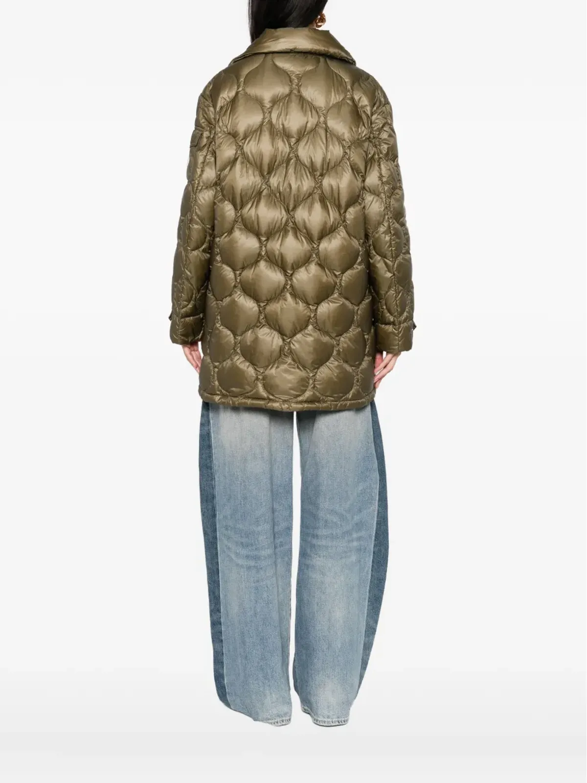 Moncler ロンビ キルテッド ハイネック ジャケット - 画像4