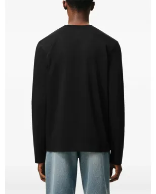 AMI Paris Ami De Coeur オーガニックコットン長袖Tシャツ - サムネイル4
