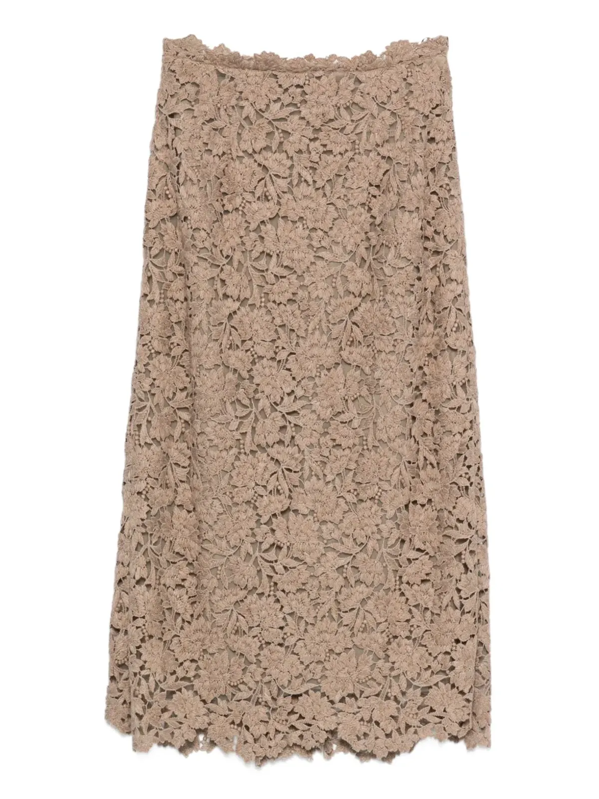 Ermanno Scervino 花柄レース ミディスカート - 画像1