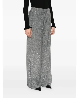 Ermanno Scervino ヘリンボーン スパンコール パンツ - サムネイル3