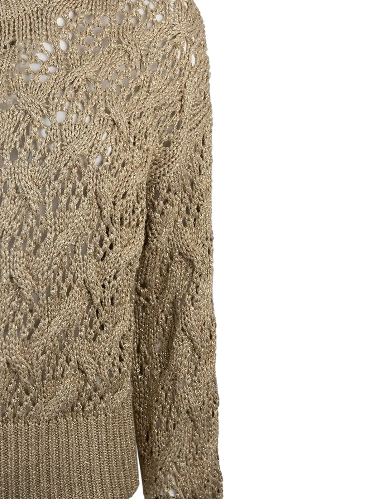 Max Mara 幾何学模様のニットセーター - ゴールド - 画像3