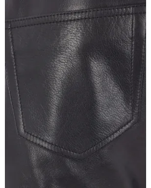 ISABEL MARANT レースアップレザーのストレートパンツ - サムネイル3