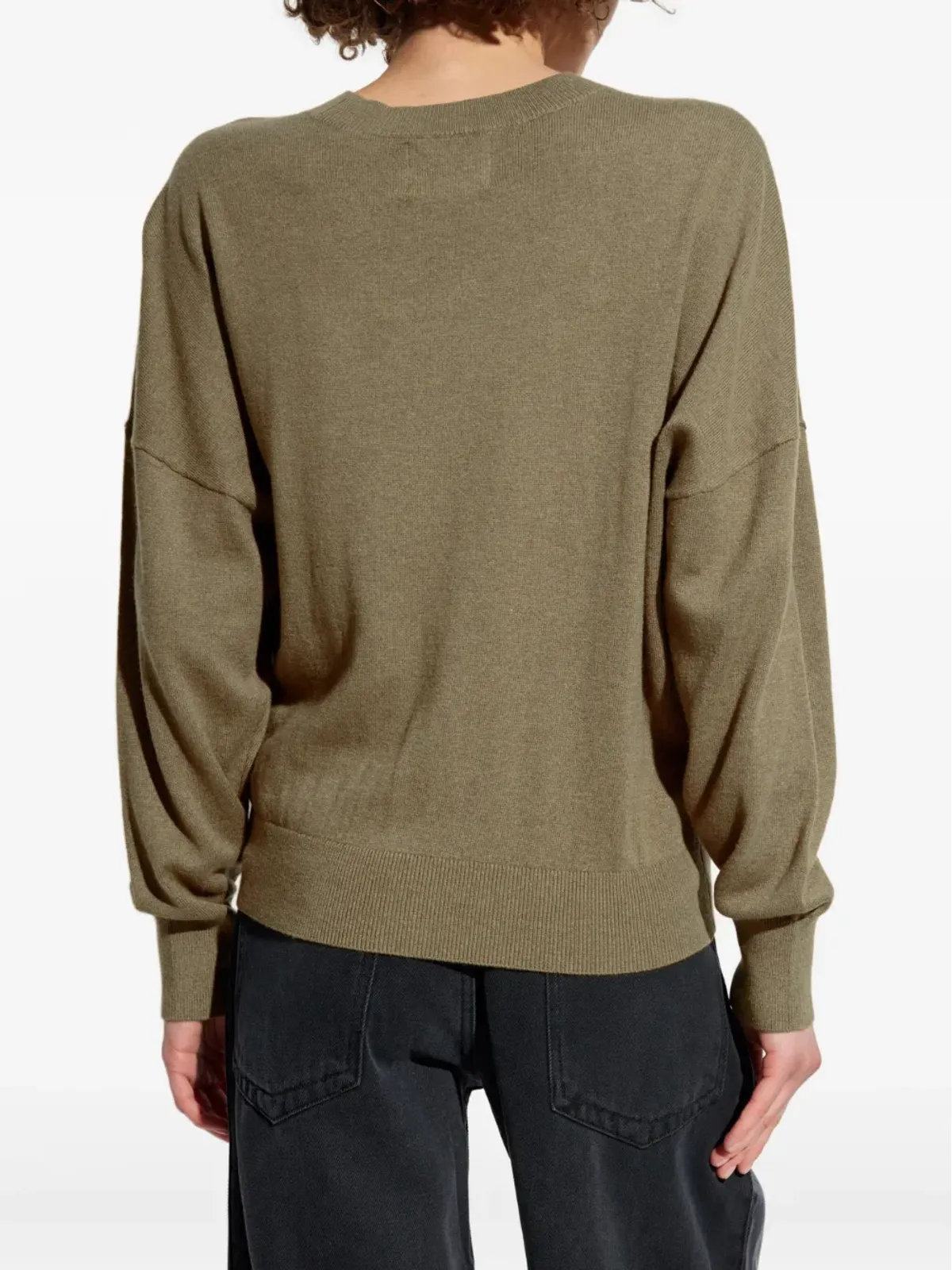 MARANT ÉTOILE マリサン ロゴディテール 丸首セーター - Brown - 画像4