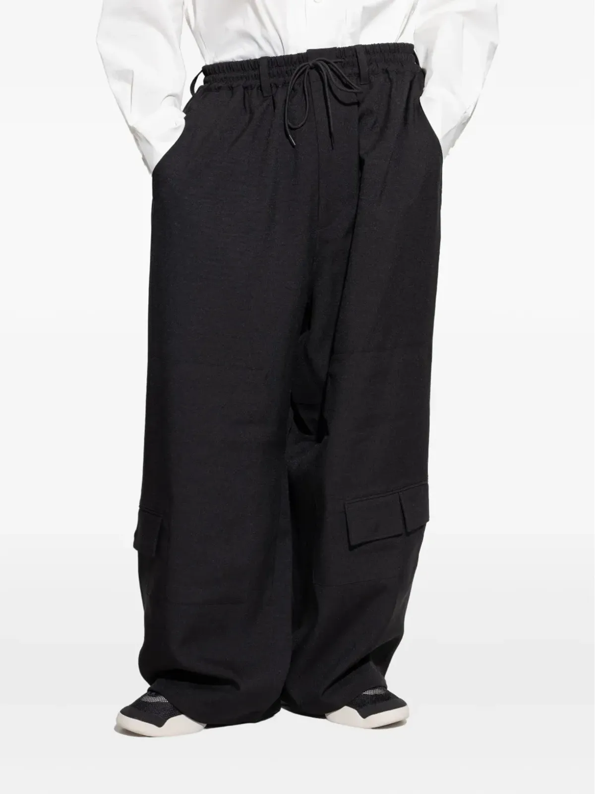 Y-3 ドローストリングポケットパンツ（ブラック） - 画像3