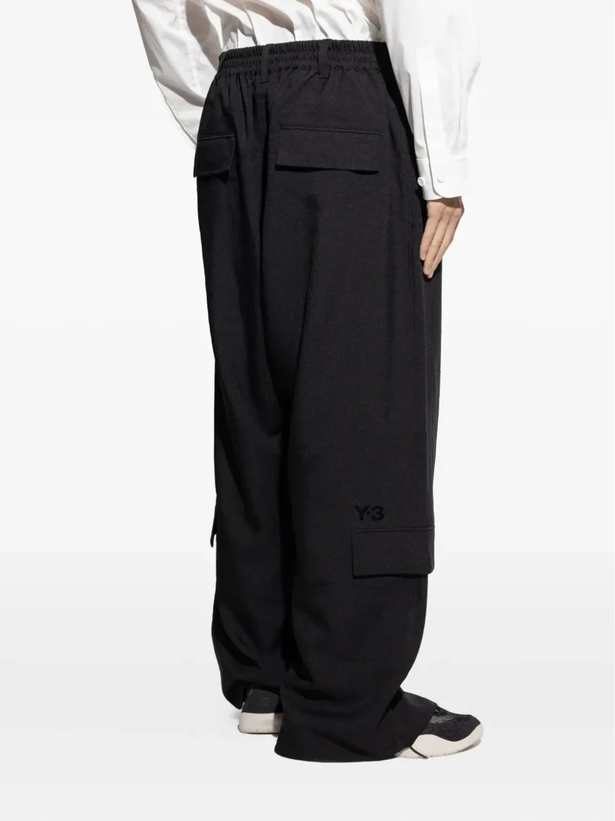 Y-3 ドローストリングポケットパンツ（ブラック） - 画像4