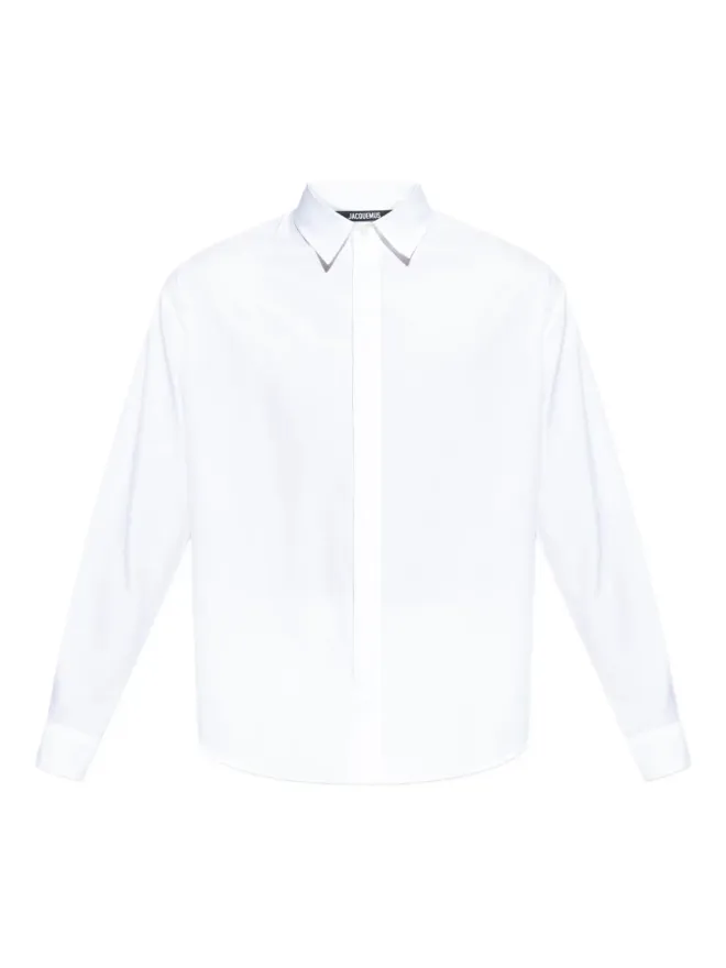JACQUEMUS Jacquemus ロゴ刺繍入り長袖シャツの商品画像