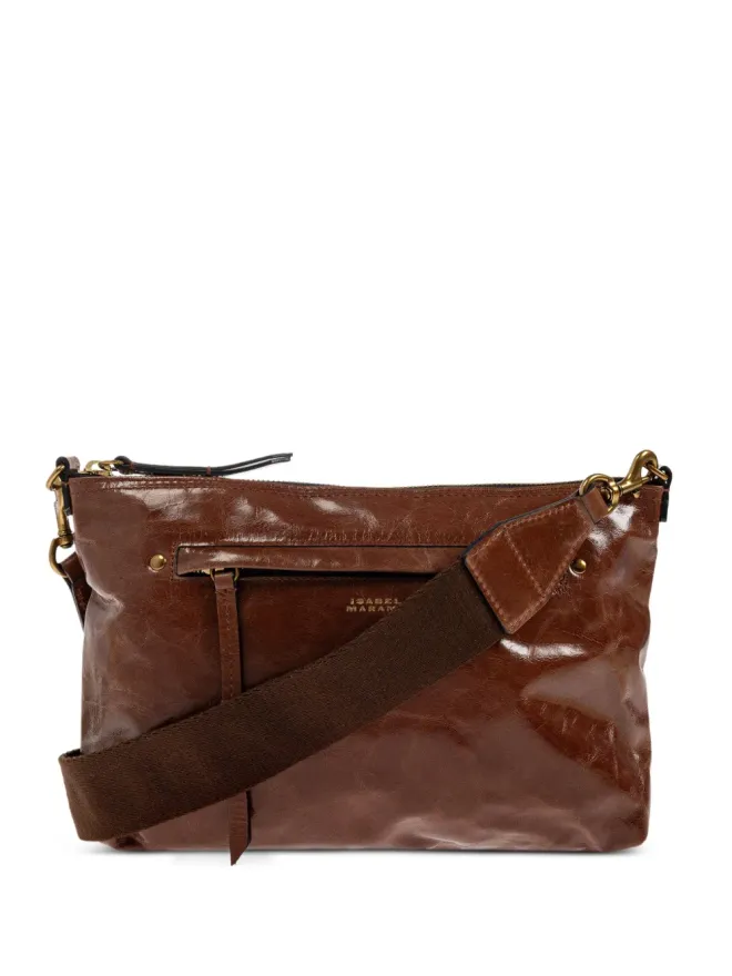 Isabel Marant ISABEL MARANT Nessah レザー ジップファスナー付きバッグ - Brownの商品画像