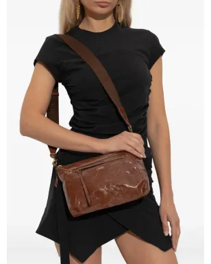 ISABEL MARANT Nessah レザー ジップファスナー付きバッグ - Brown - サムネイル2
