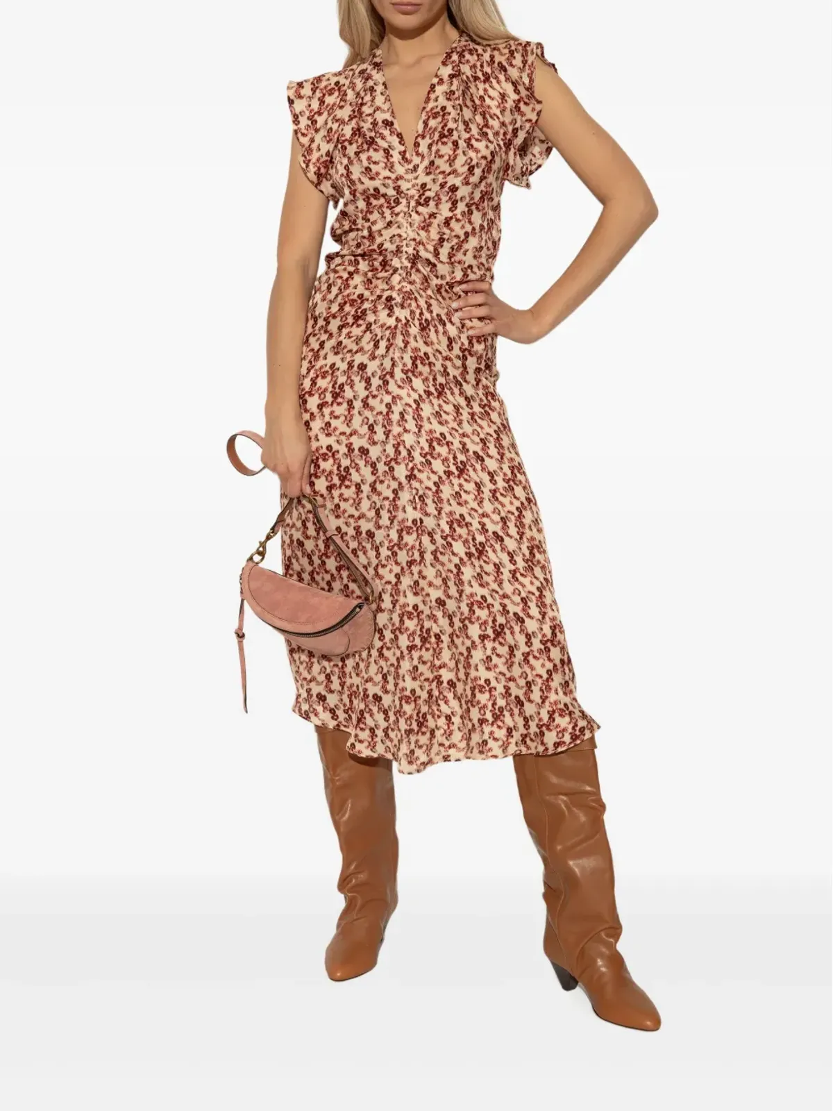 ISABEL MARANT エリタ レザー膝丈ブーツ - 画像5