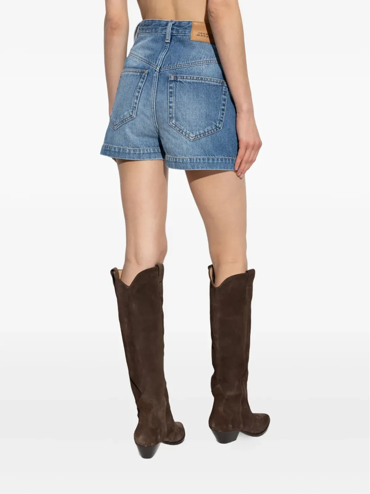 ISABEL MARANT ボタン留め付きデニムショーツ - 画像4