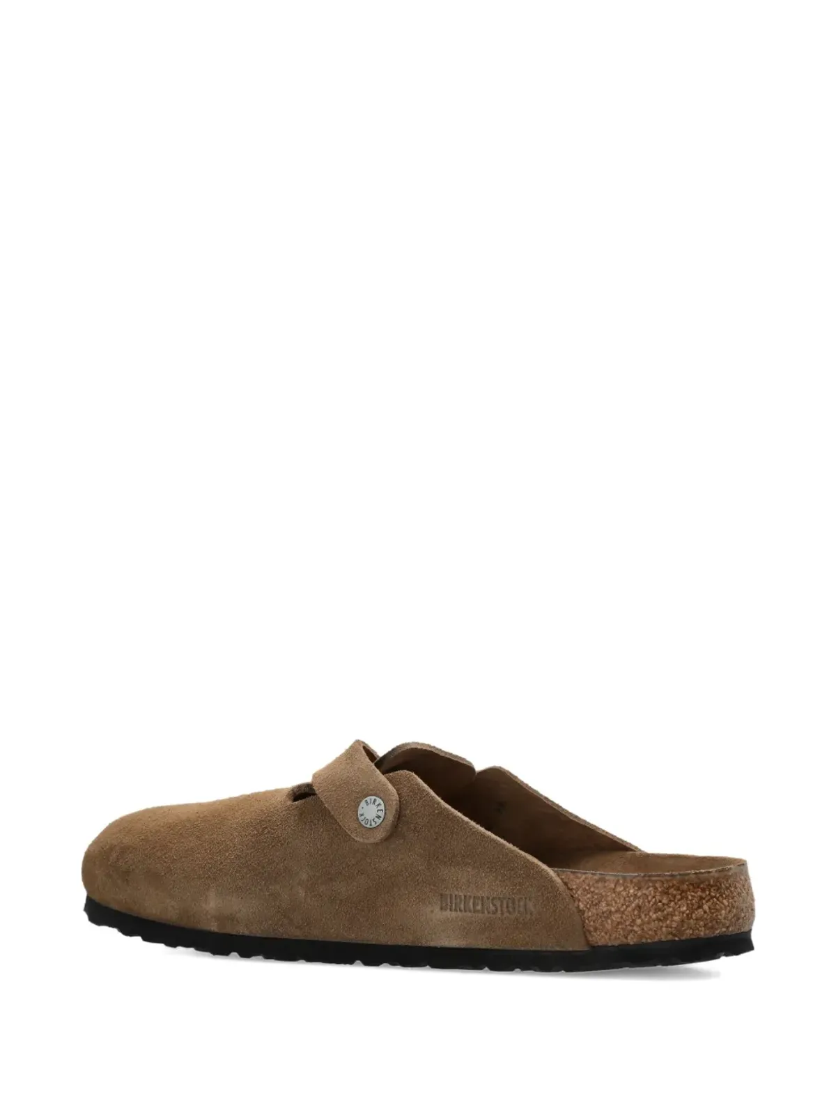 Birkenstock ボストンバックル付きスエードミュール - ブラウン - 画像5