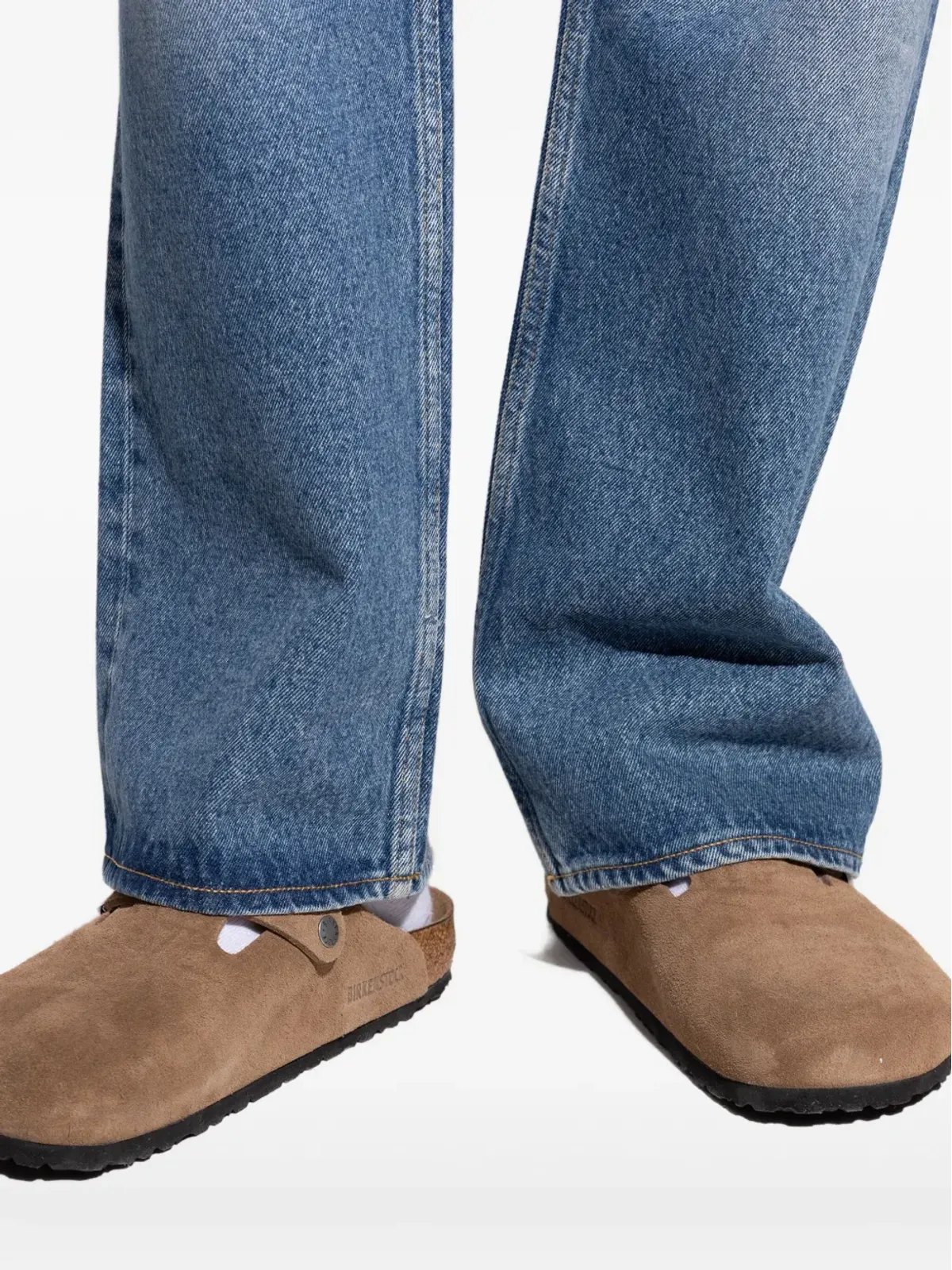 Birkenstock ボストンバックル付きスエードミュール - ブラウン - 画像2