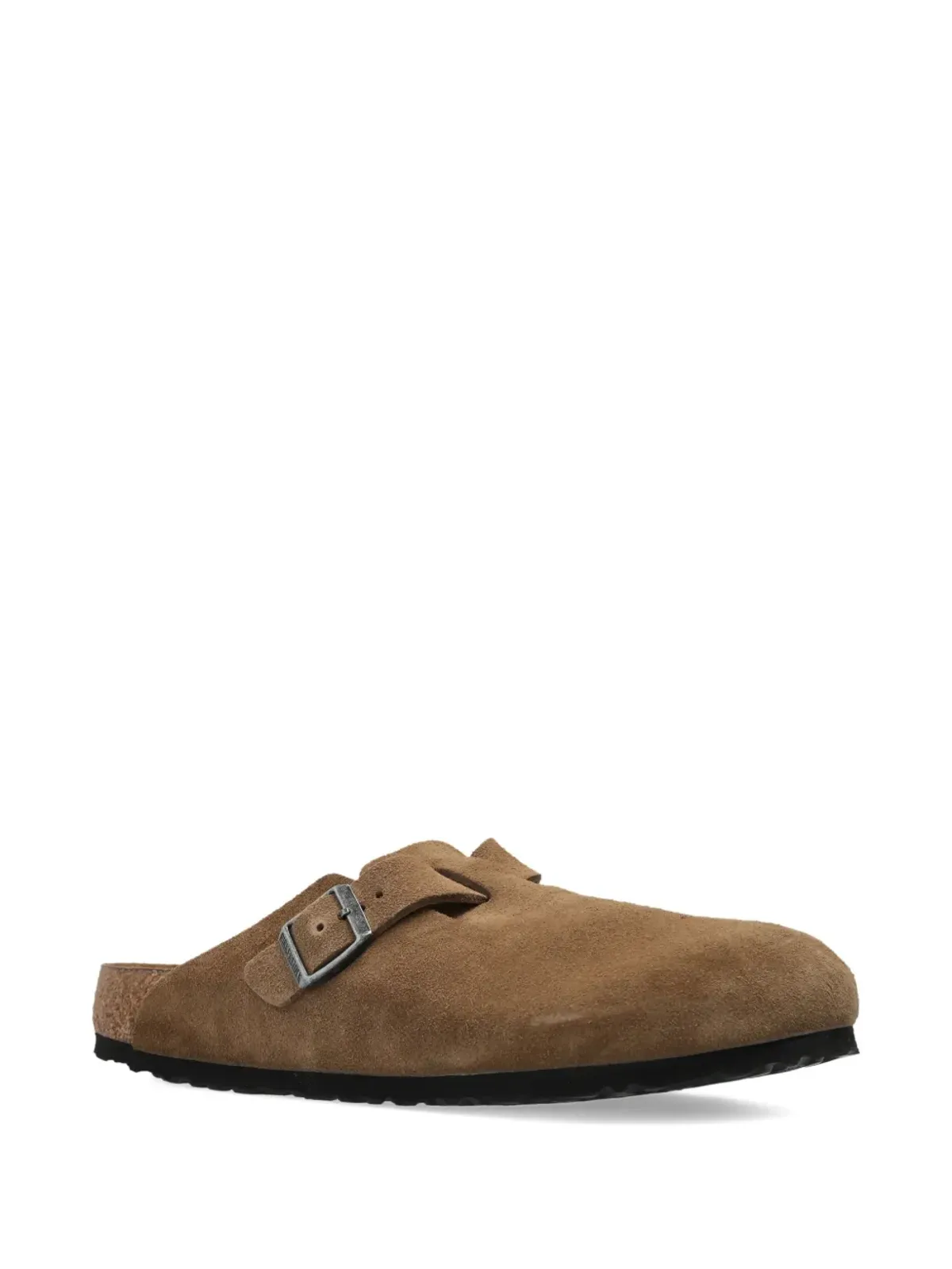 Birkenstock ボストンバックル付きスエードミュール - ブラウン - 画像4