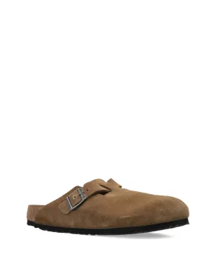 Birkenstock ボストンバックル付きスエードミュール - ブラウン - サムネイル4