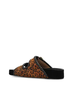 ISABEL MARANT レンニョ レオパードプリント サンダル - サムネイル3