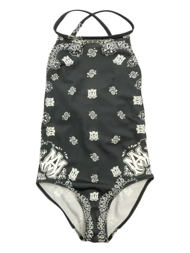 AMIRI KIDS AMIRI KIDS ペイズリープリント・ホルターネック水着の商品画像