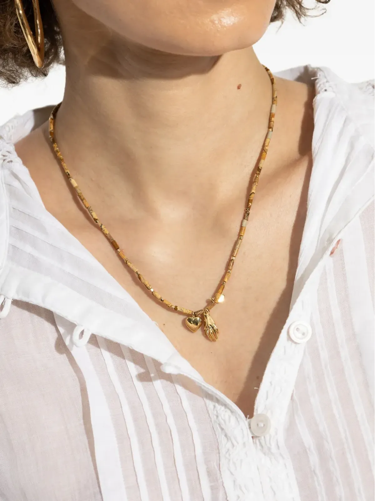 ISABEL MARANT ハートハンド ネックレス - 画像2