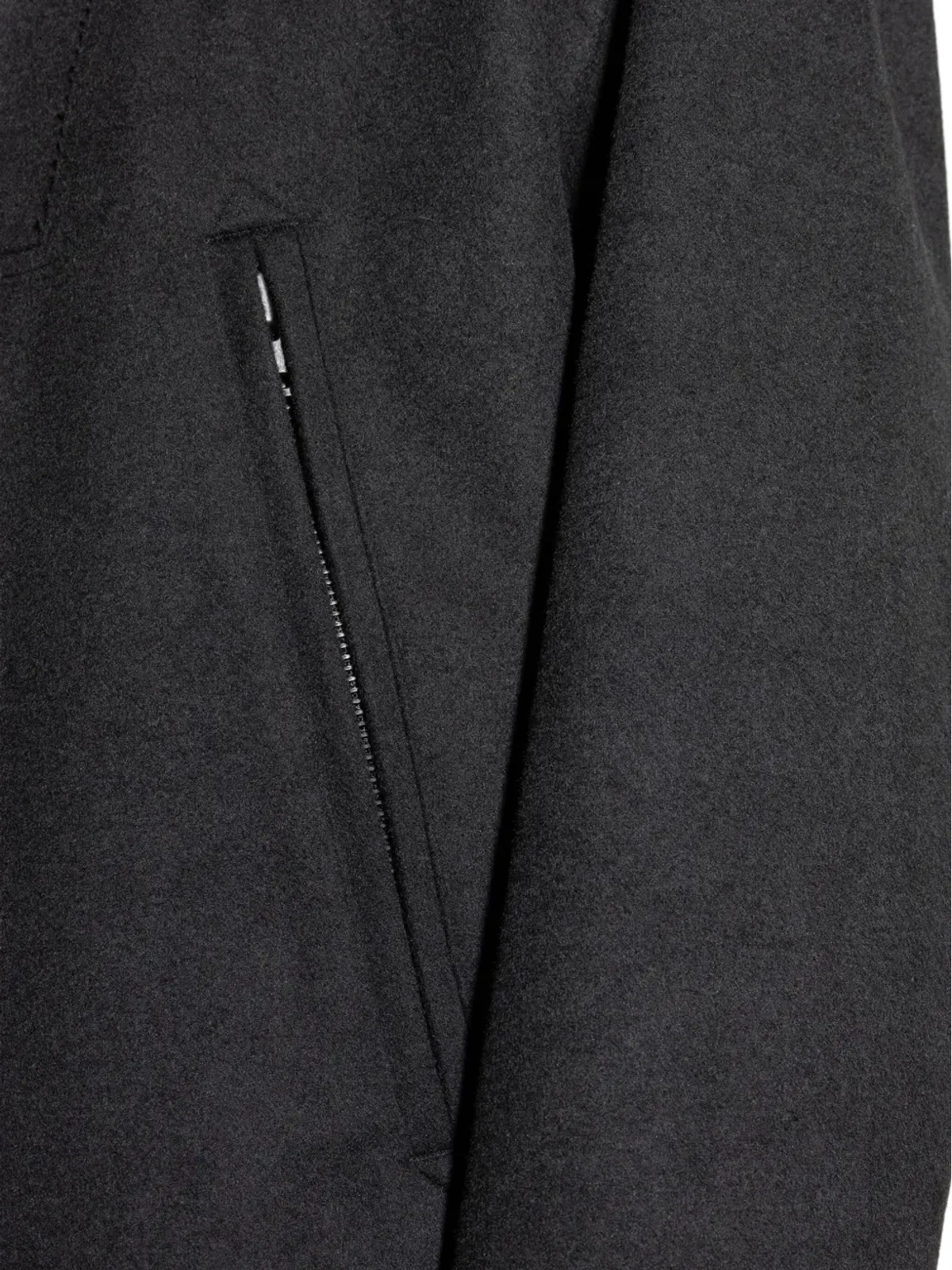 Y-3 フード付きジップフロントジャケット ブラック - 画像5