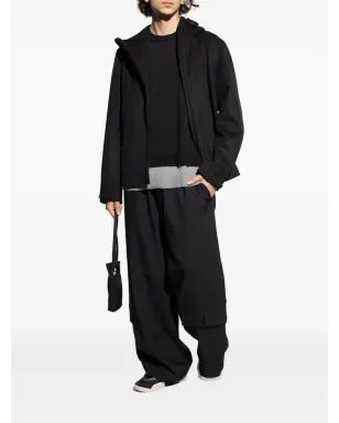 Y-3 フード付きジップフロントジャケット ブラック - サムネイル2