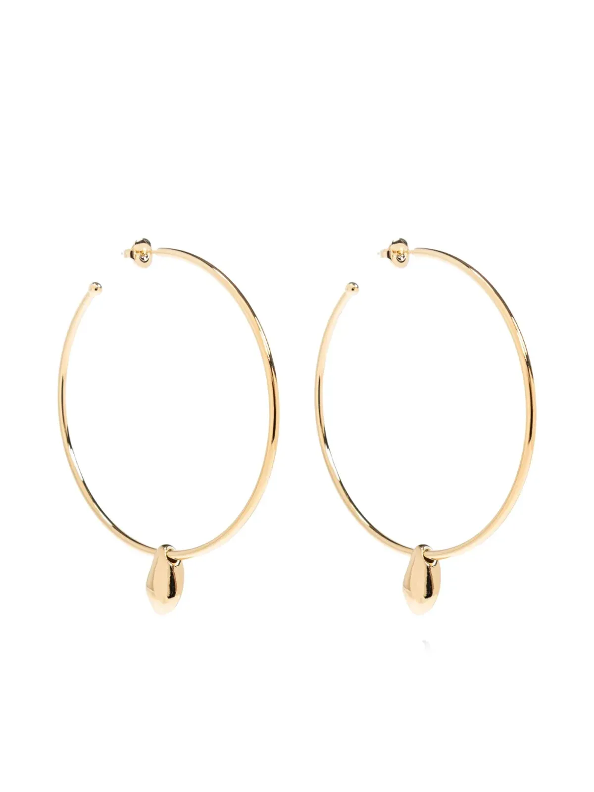 ISABEL MARANT ティアドロップディテール フープピアス - ゴールド - 画像3