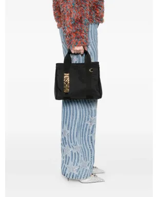 Moschino ロゴプレート付きトートバッグ ブラック - サムネイル2
