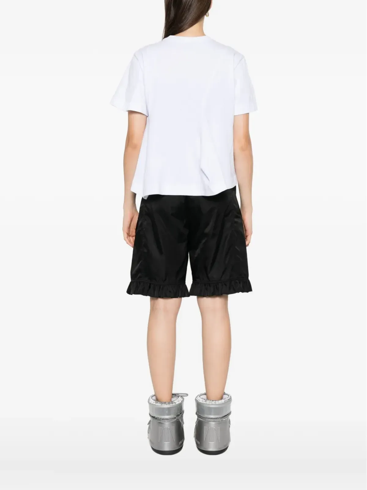 sacai レイヤードコットンTシャツ - 画像4