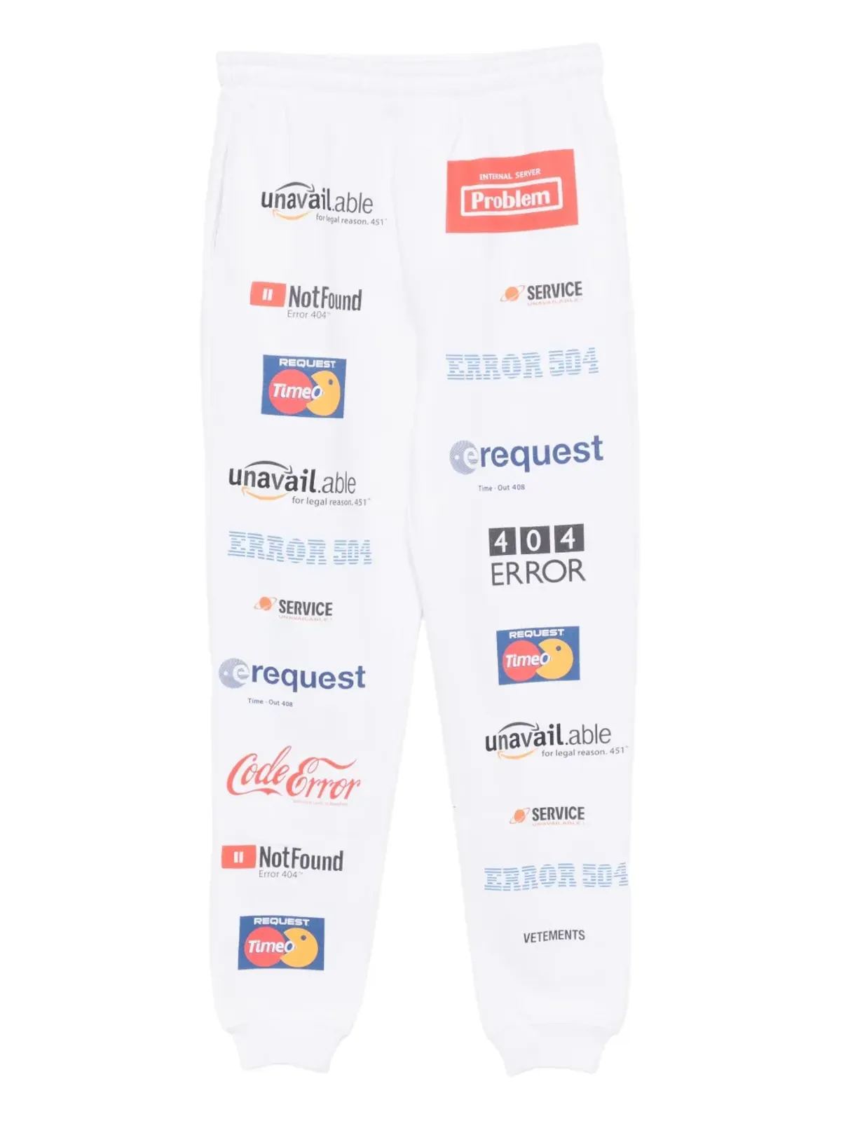 VETEMENTS cotton trousers - White - 画像1