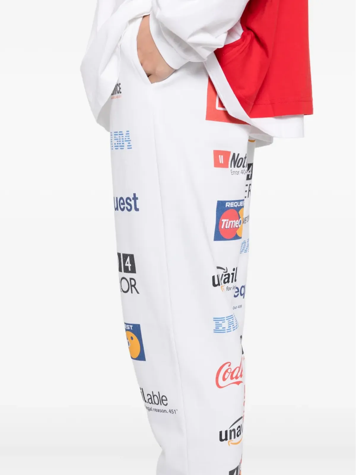 VETEMENTS cotton trousers - White - 画像5