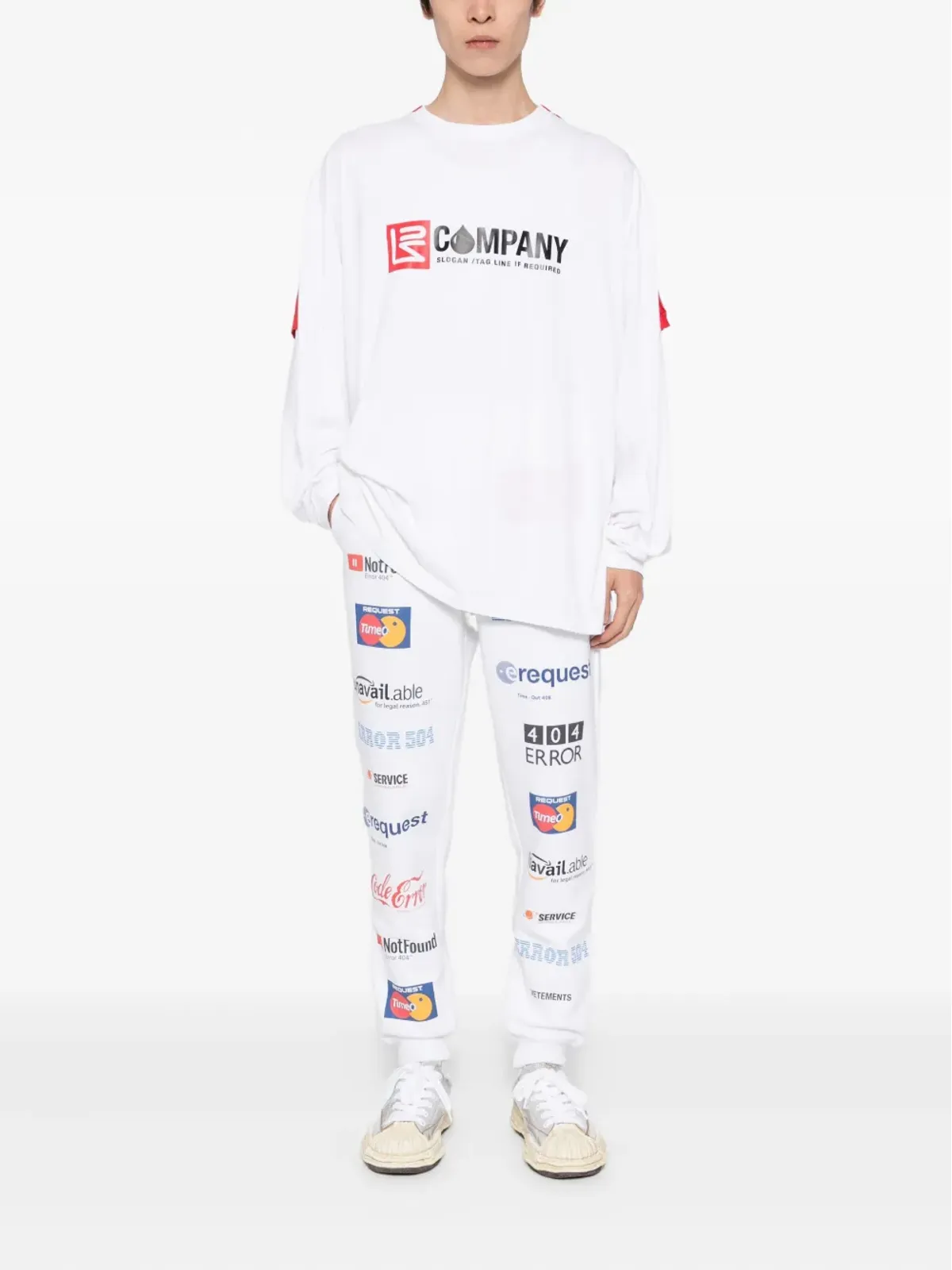 VETEMENTS cotton trousers - White - 画像2