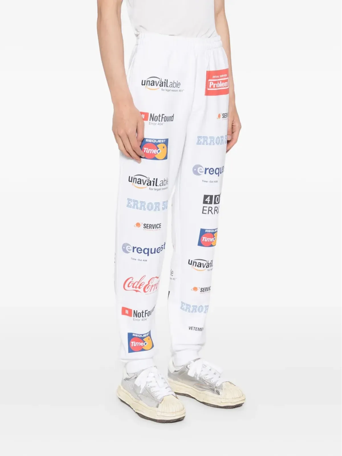 VETEMENTS cotton trousers - White - 画像3