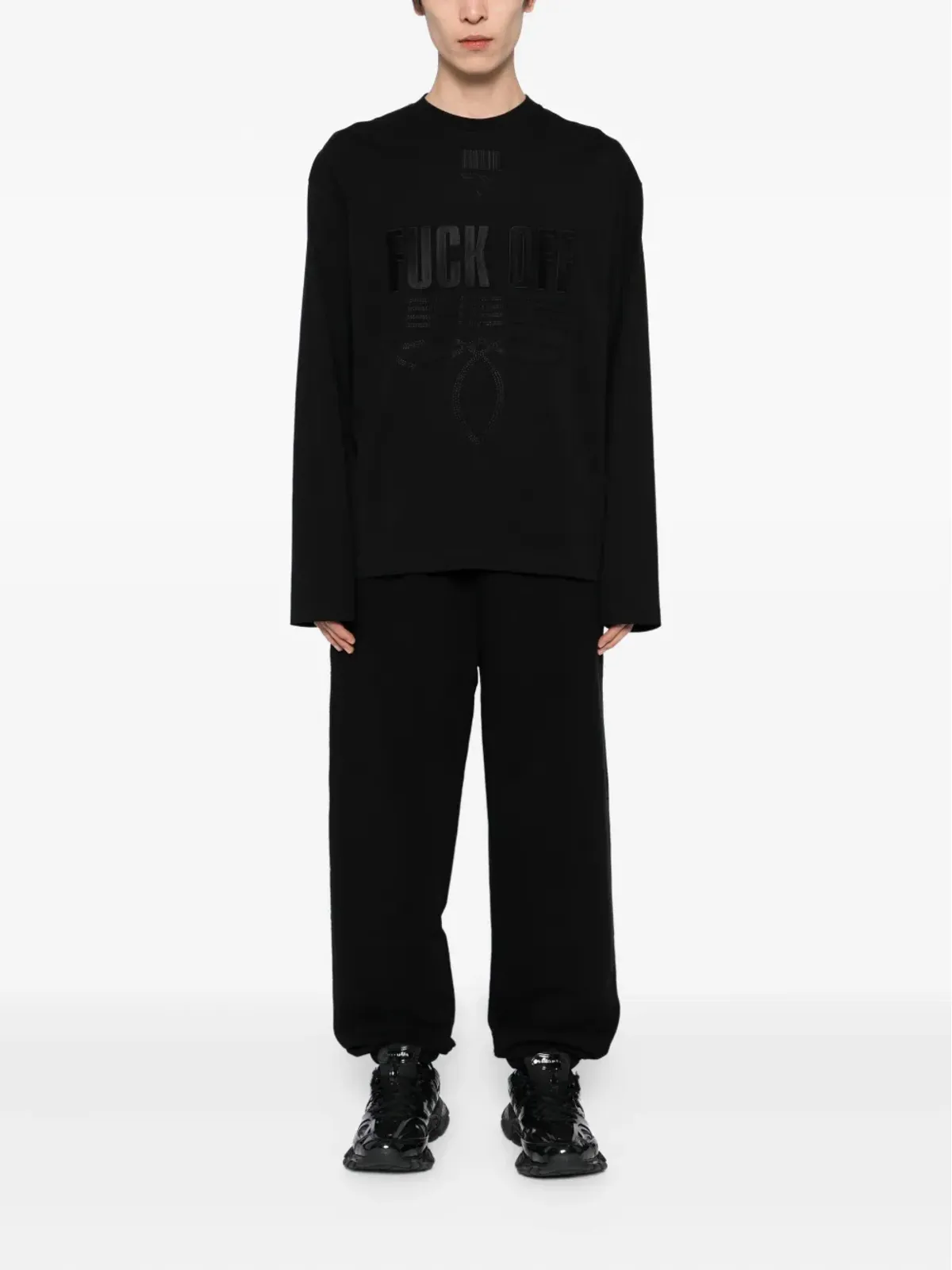 VETEMENTS ロゴ刺繍パンツ - 画像2