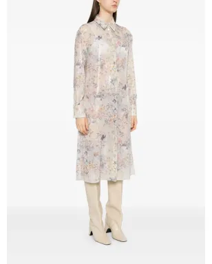 Golden Goose スパンコール付き花柄シャツミディドレス - サムネイル3