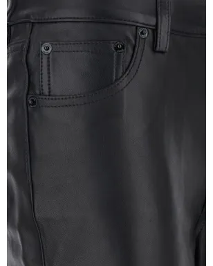 Michael Michael Kors レザーパンツ ブラック - サムネイル3