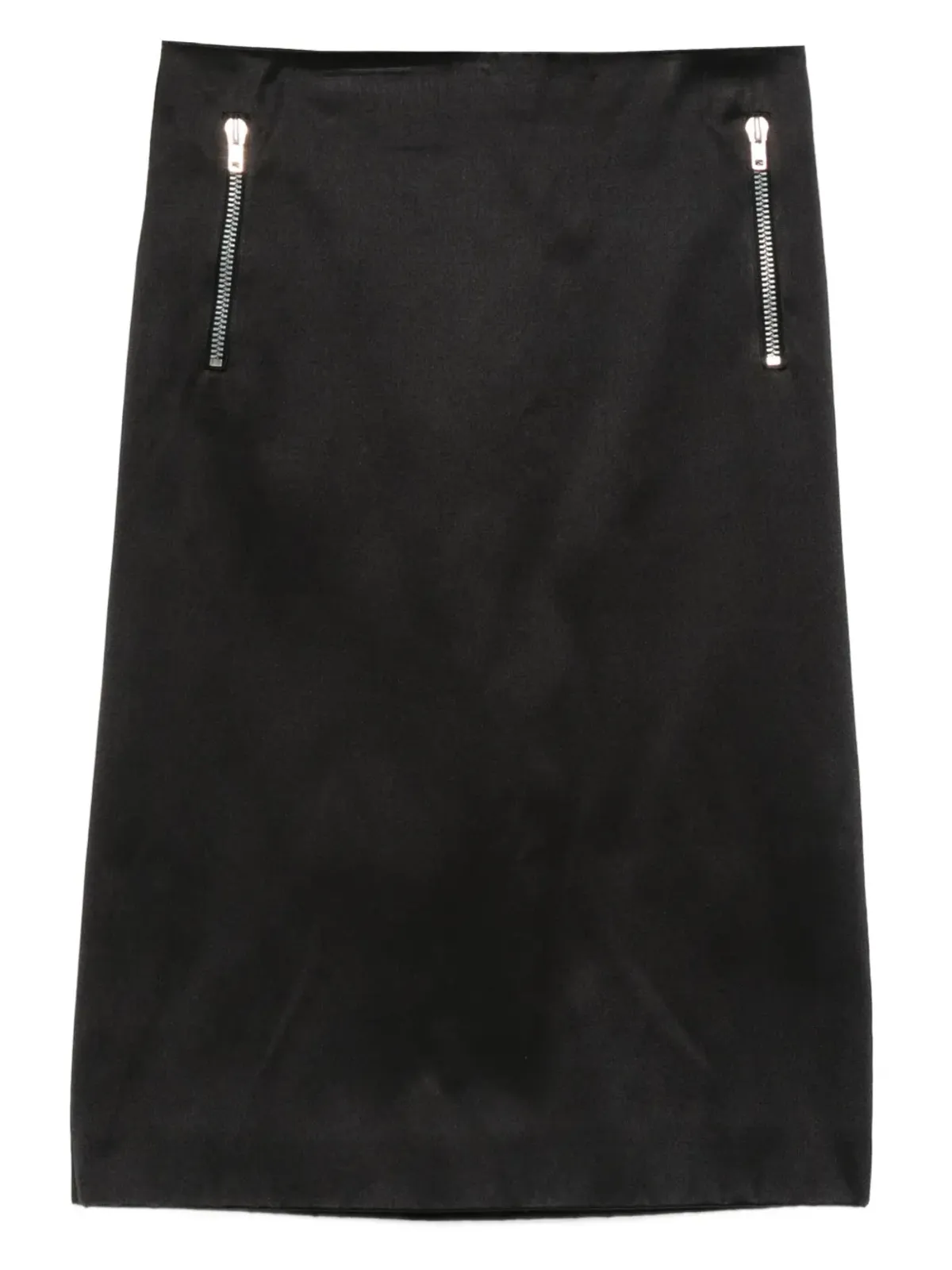 Celine Pre-Owned サテン地ペンシルスカート（ブラック） - 画像1