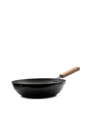 knindustrie 木製ハンドルの中華鍋 - ブラック - サムネイル1