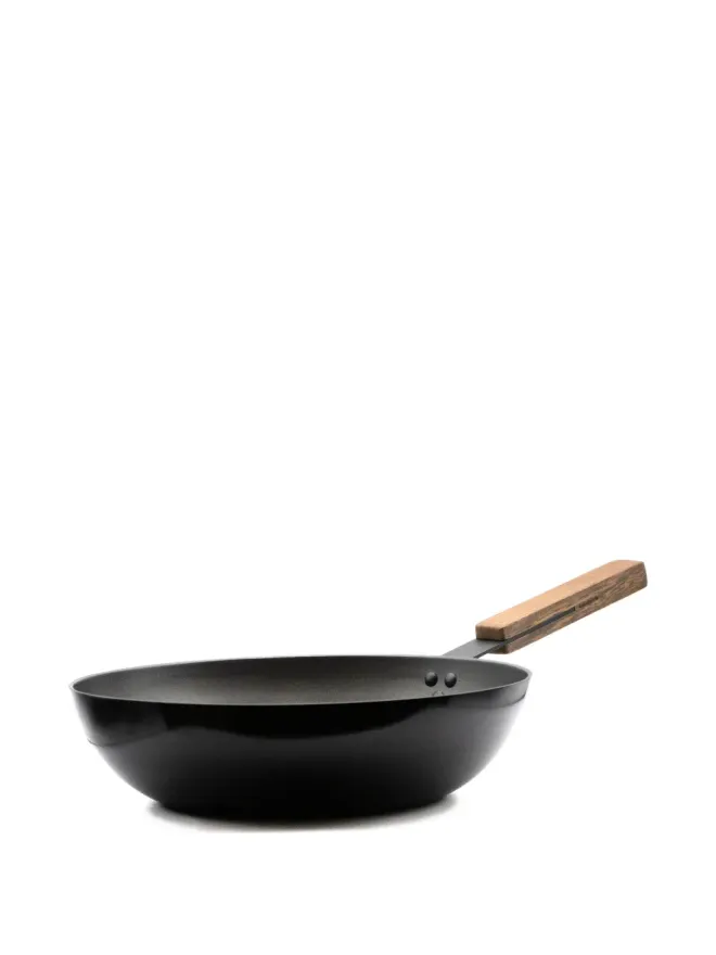 knindustrie knindustrie 木製ハンドルの中華鍋 - ブラックの商品画像
