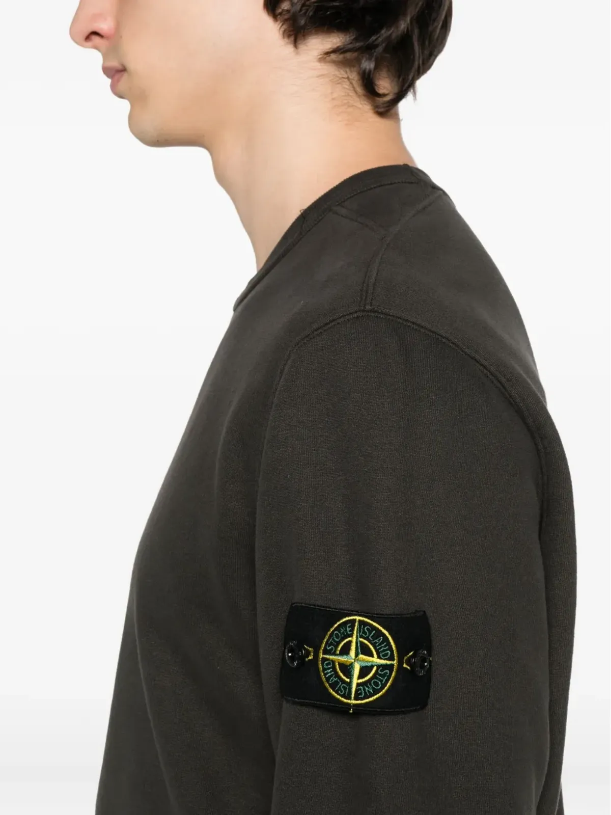 Stone Island ロゴパッチ クルーネック スウェットシャツ - グレー - 画像5