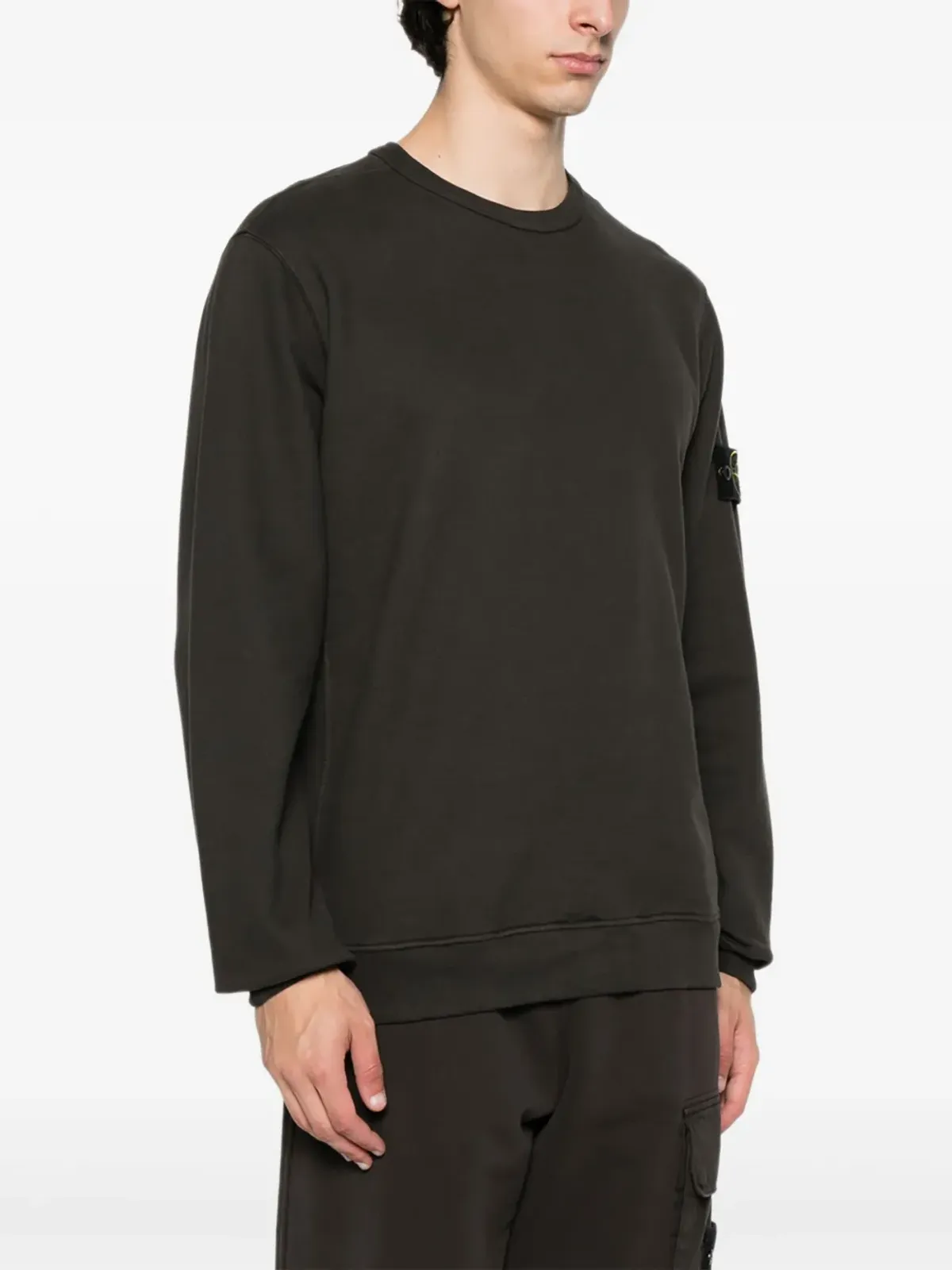 Stone Island ロゴパッチ クルーネック スウェットシャツ - グレー - 画像3